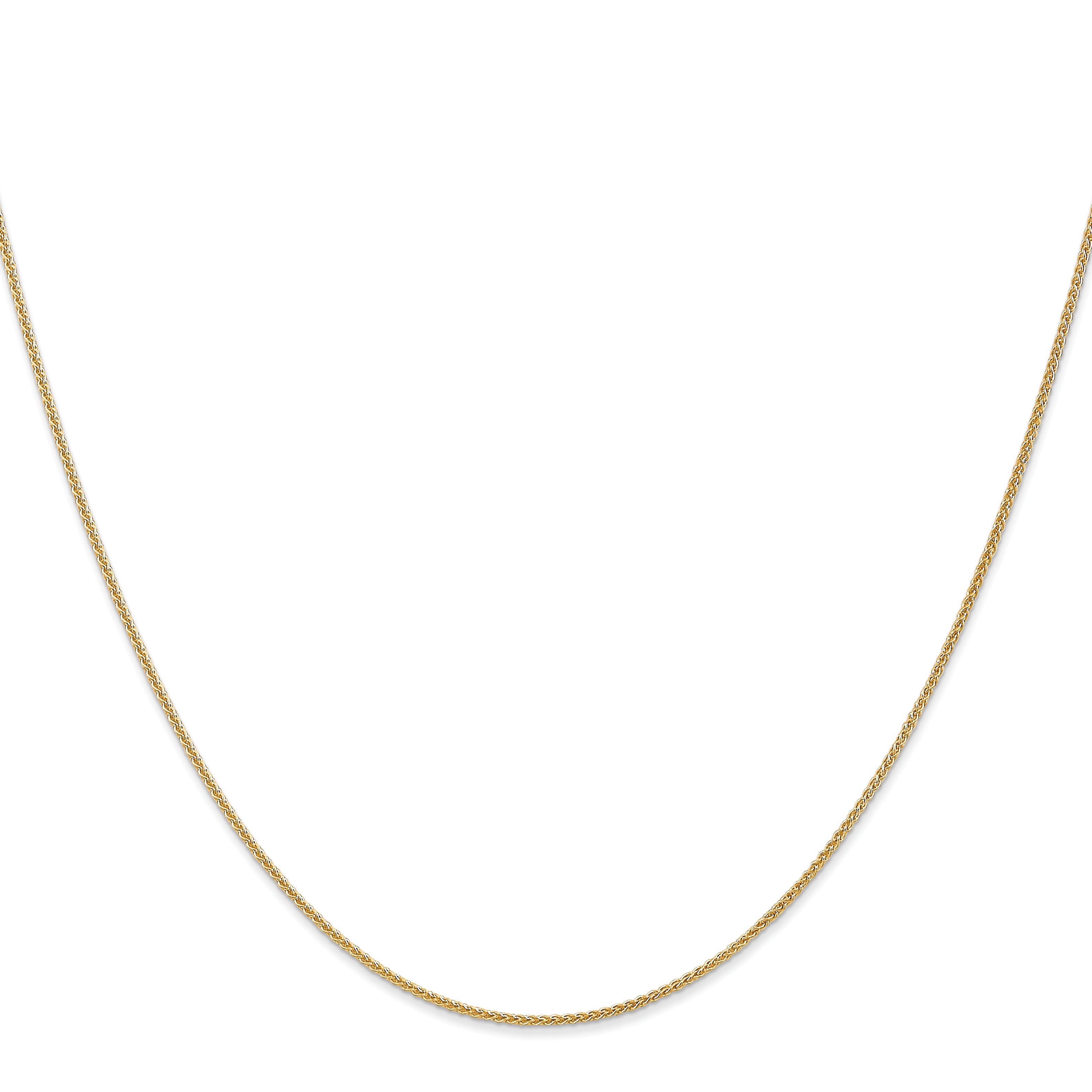 14K Gold Women's Polished Spiga Chain Necklace with Lobster Clasp