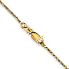 14K Gold Women's Polished Spiga Chain Necklace with Lobster Clasp