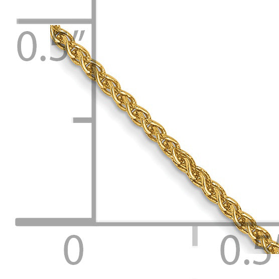 14K Gold Women's Polished Spiga Chain Necklace with Lobster Clasp