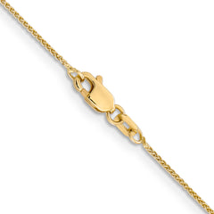 14K Gold Spiga Chain Necklace with Polished Finish for Women