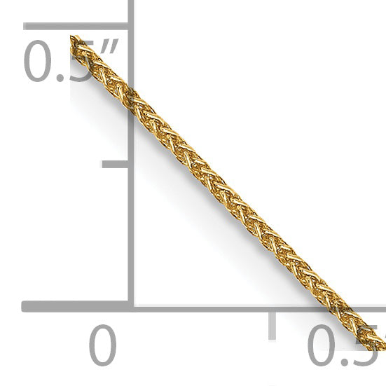 14K Gold Spiga Chain Necklace with Polished Finish for Women