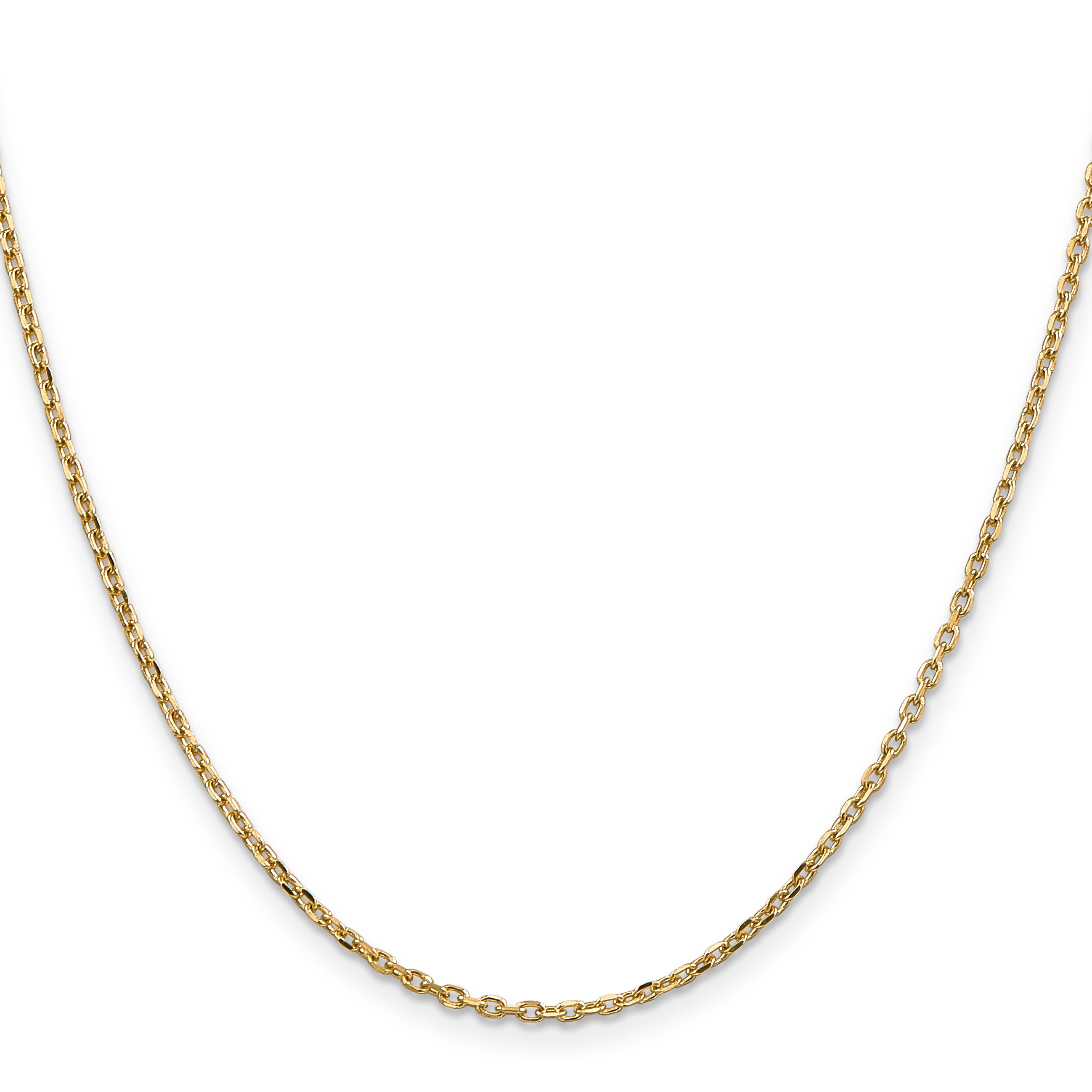 Diamond-Cut Cable Chain Necklace in 14K Yellow Gold, 1.8mm