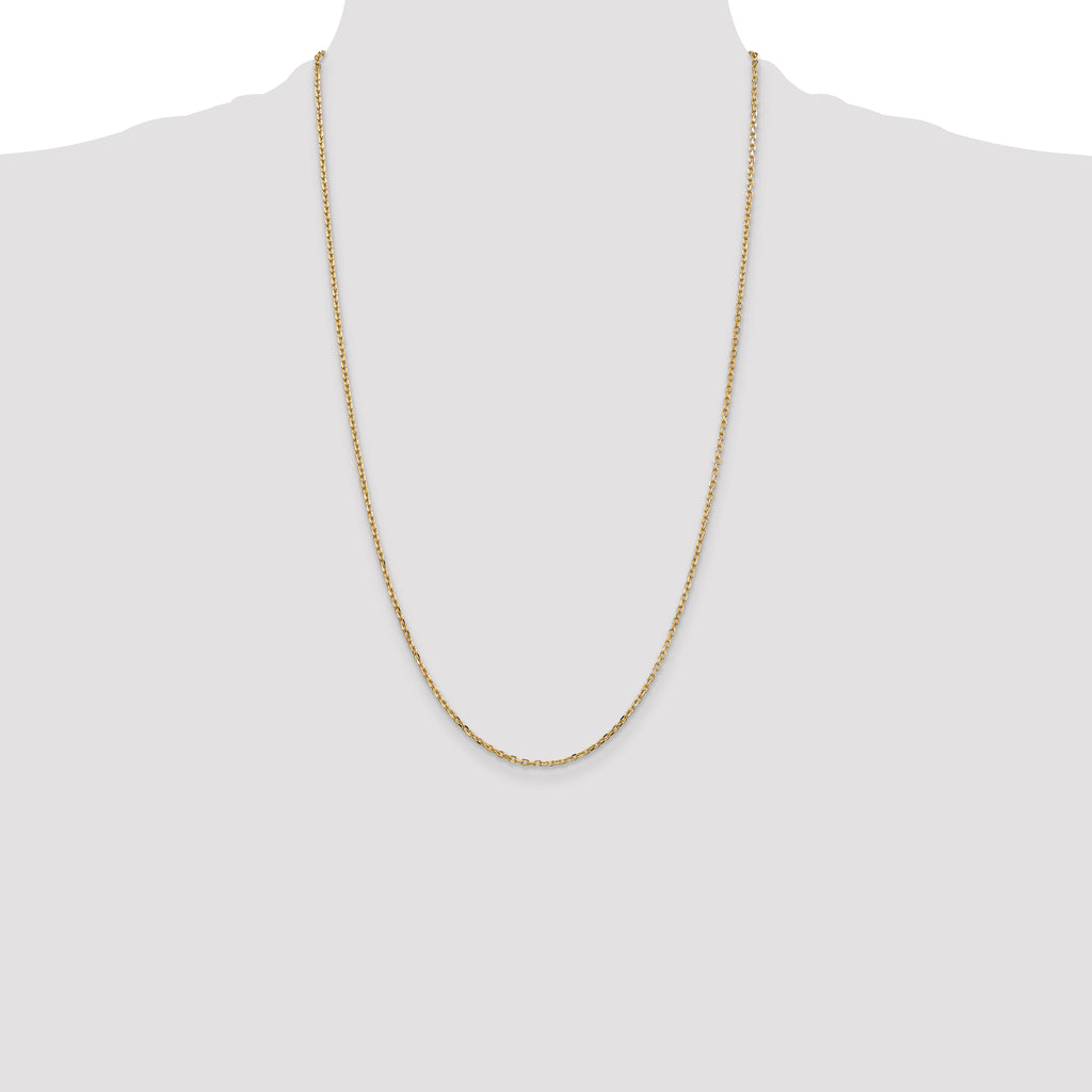 Diamond-Cut Cable Chain Necklace in 14K Yellow Gold, 1.8mm