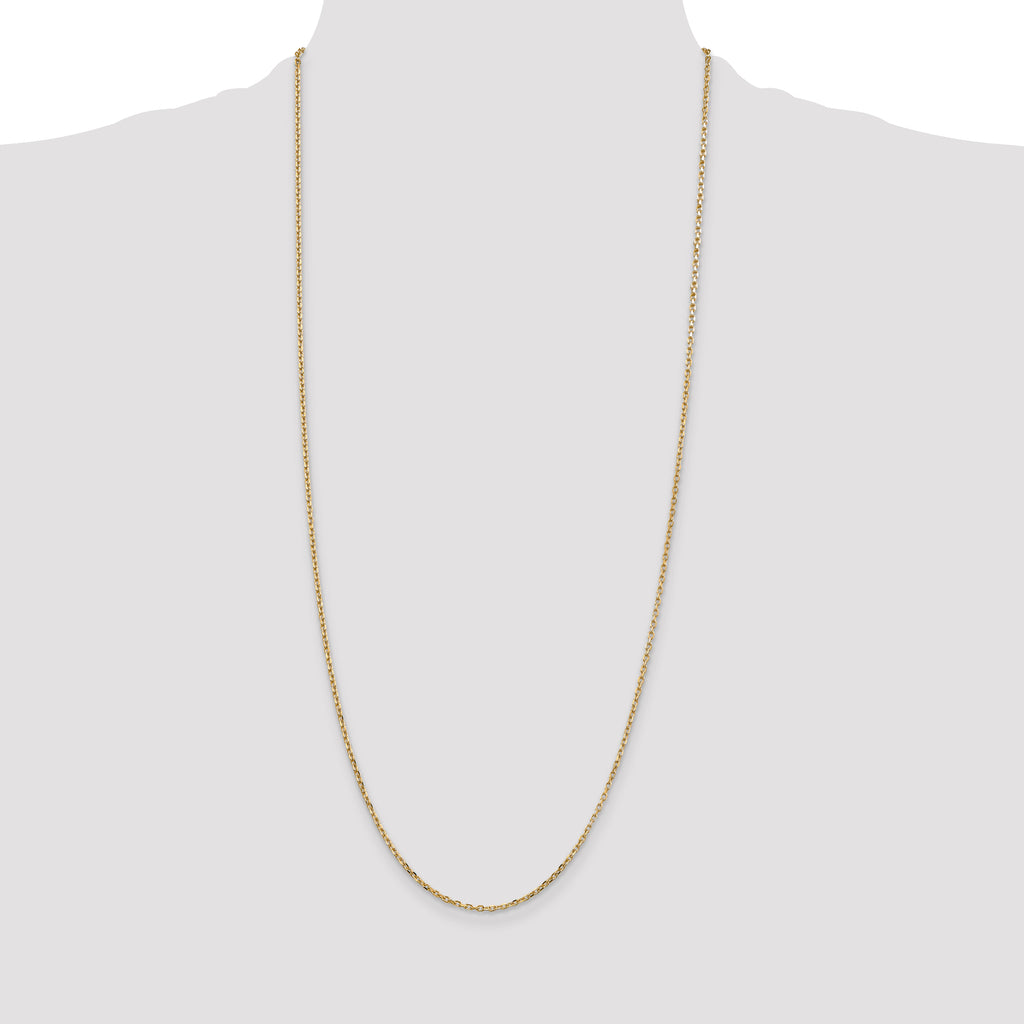 Diamond-Cut Cable Chain Necklace in 14K Yellow Gold, 1.8mm