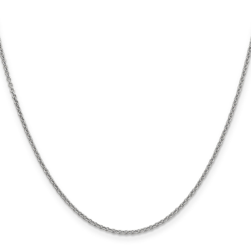 Cable Chain Necklace in 14K White Gold, 1.6mm