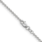 Cable Chain Necklace in 14K White Gold, 1.6mm