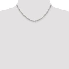 Sophia Jewelers 14K White Gold 16 Polished Cable Chain Necklace