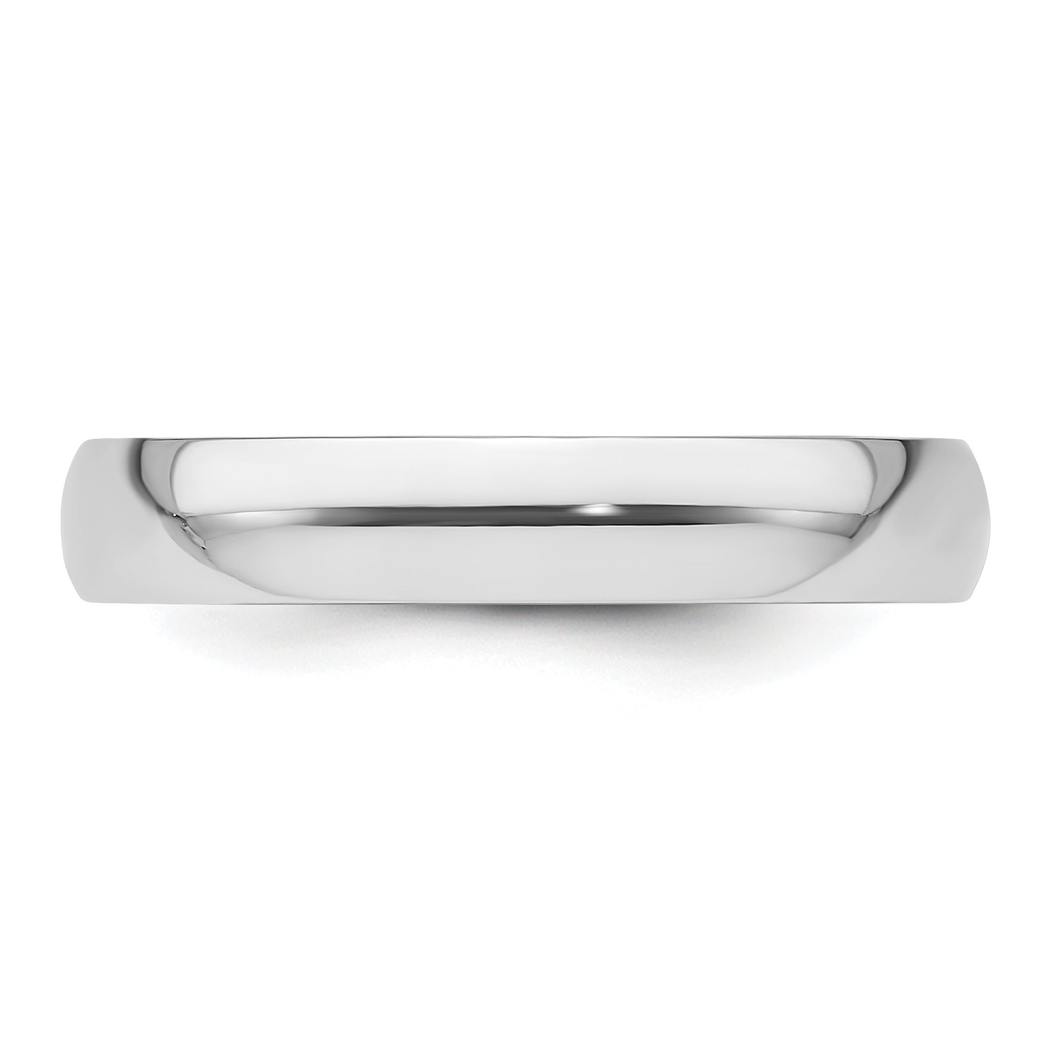 Platinum 4mm Lightweight Comfort-Fit Wedding Band Size 4