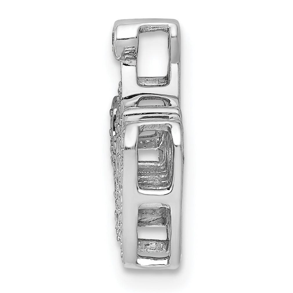 14k White Gold 1/6ct. Diamond Allah Pendant Secondary image