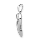 14k White Gold 1/15ct. Diamond Heart Pendant