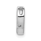14k White Gold .01ct. Diamond Heart Chain Slide