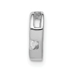 14k White Gold 1/20ct. Diamond Heart Chain Slide