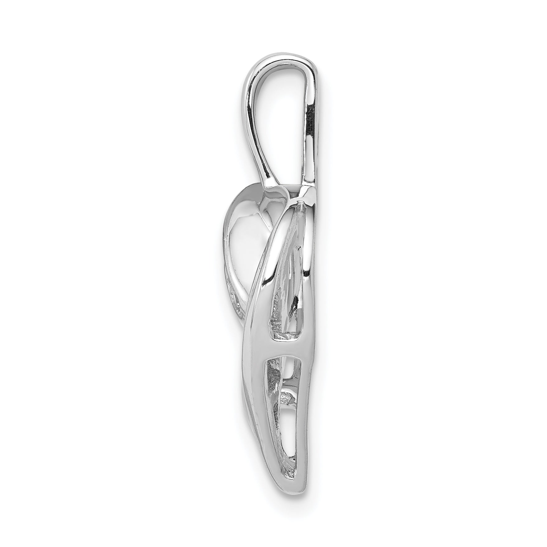 14k White Gold 1/8ct. Diamond Heart Pendant Secondary image