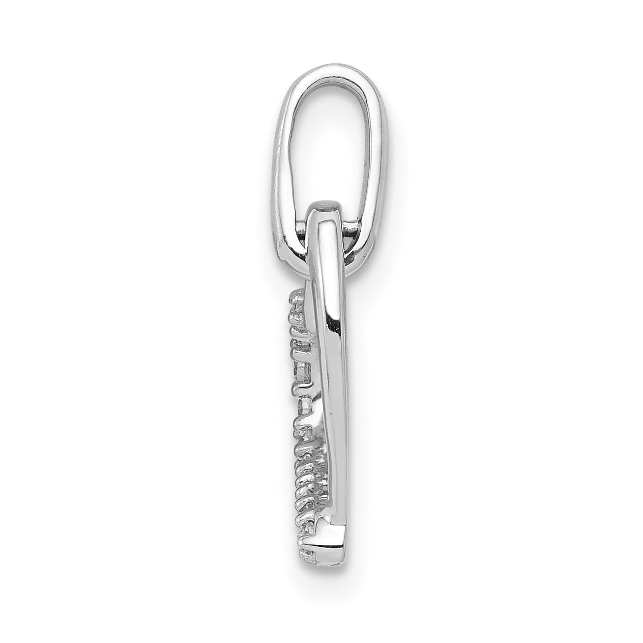 14k White Gold 1/15ct. Diamond Heart Pendant Secondary image
