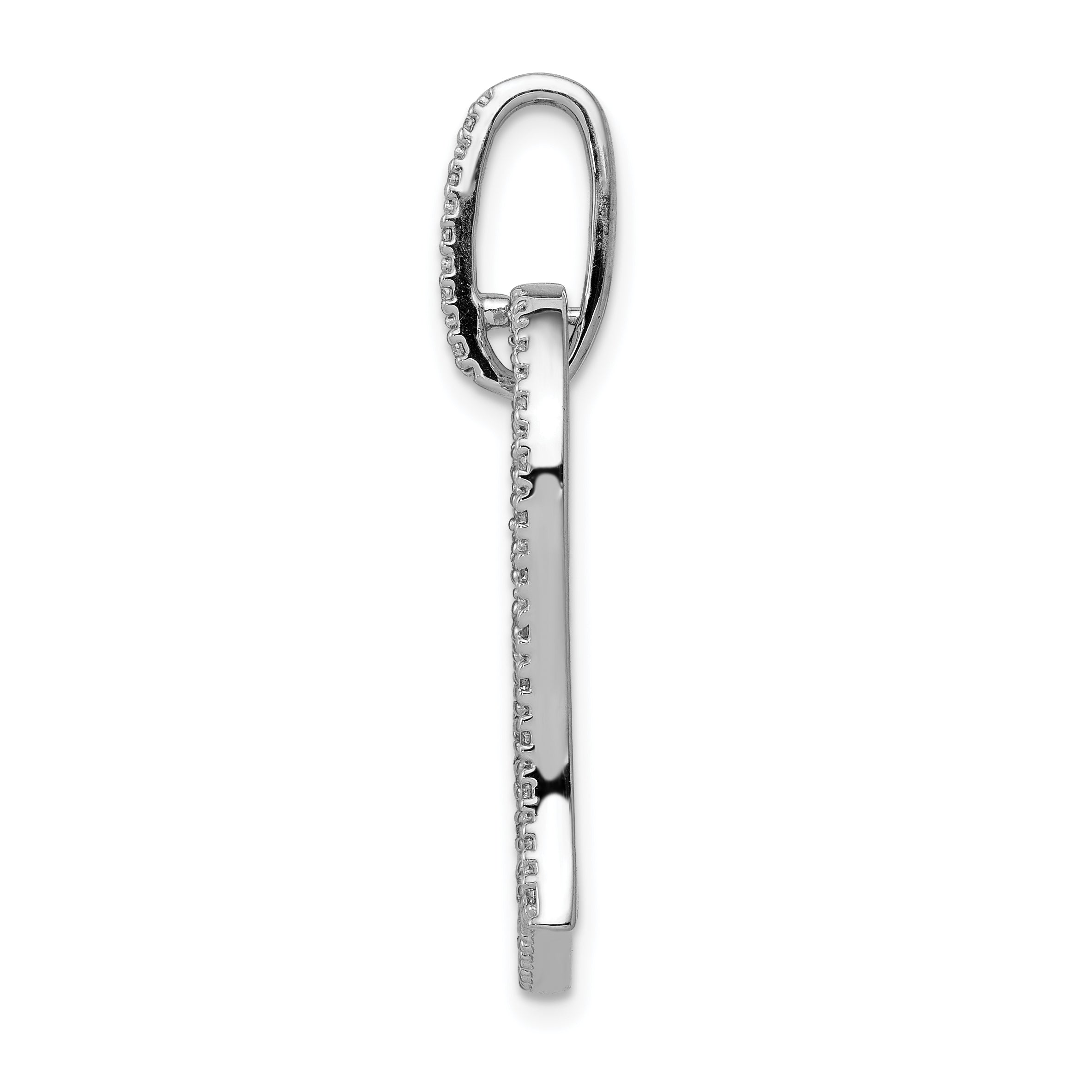 14k White Gold 1/6ct. Diamond Heart Pendant Secondary image