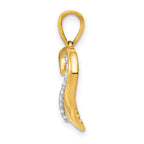 14k 1/10ct. Diamond Heart Pendant