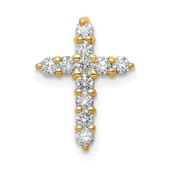 10K AA 1/3ct. Diamond Cross Pendant