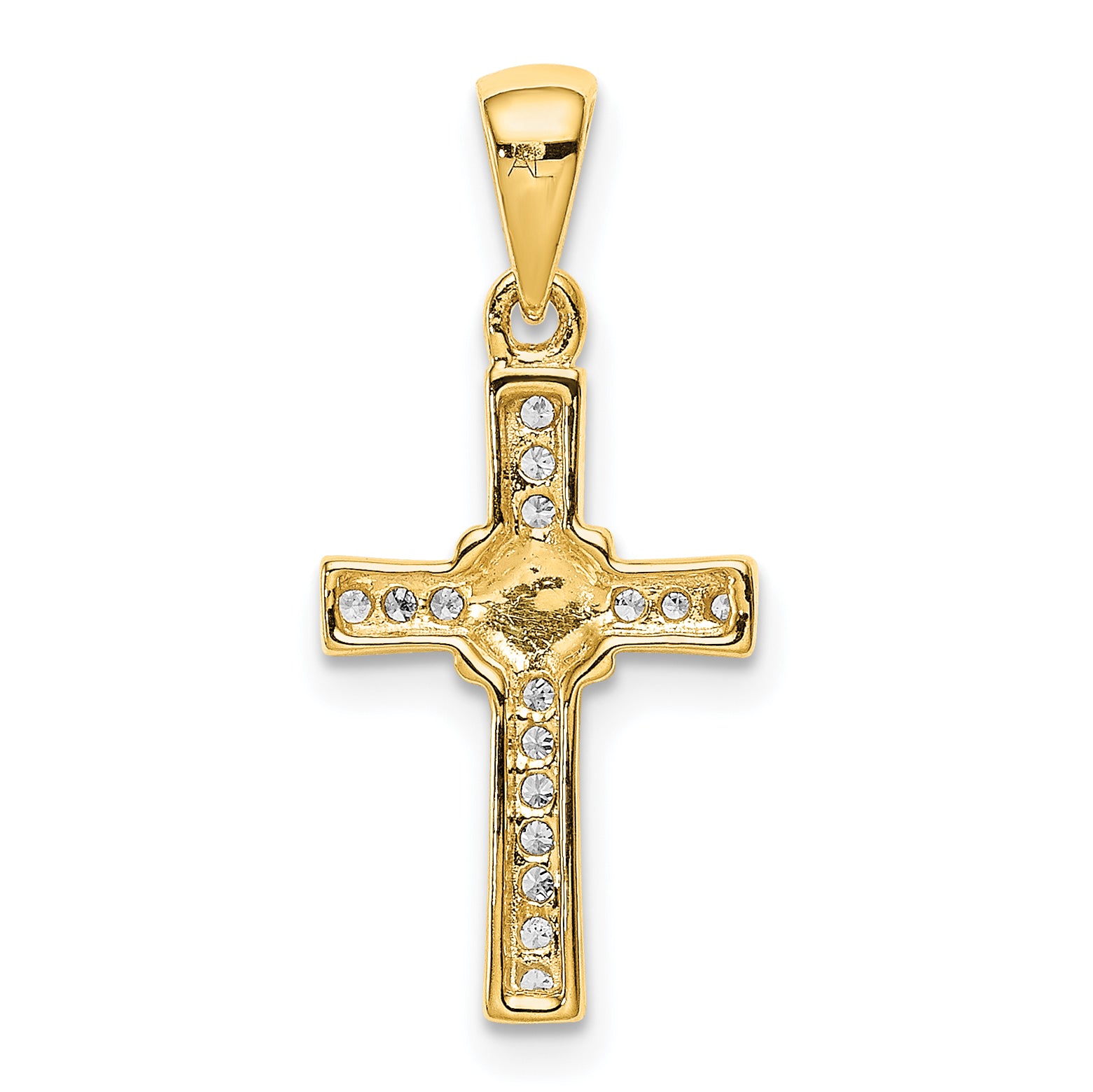 10K 1/6ct. Diamond Latin Cross Pendant