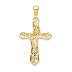 10K 1/20ct. Diamond Cross Pendant