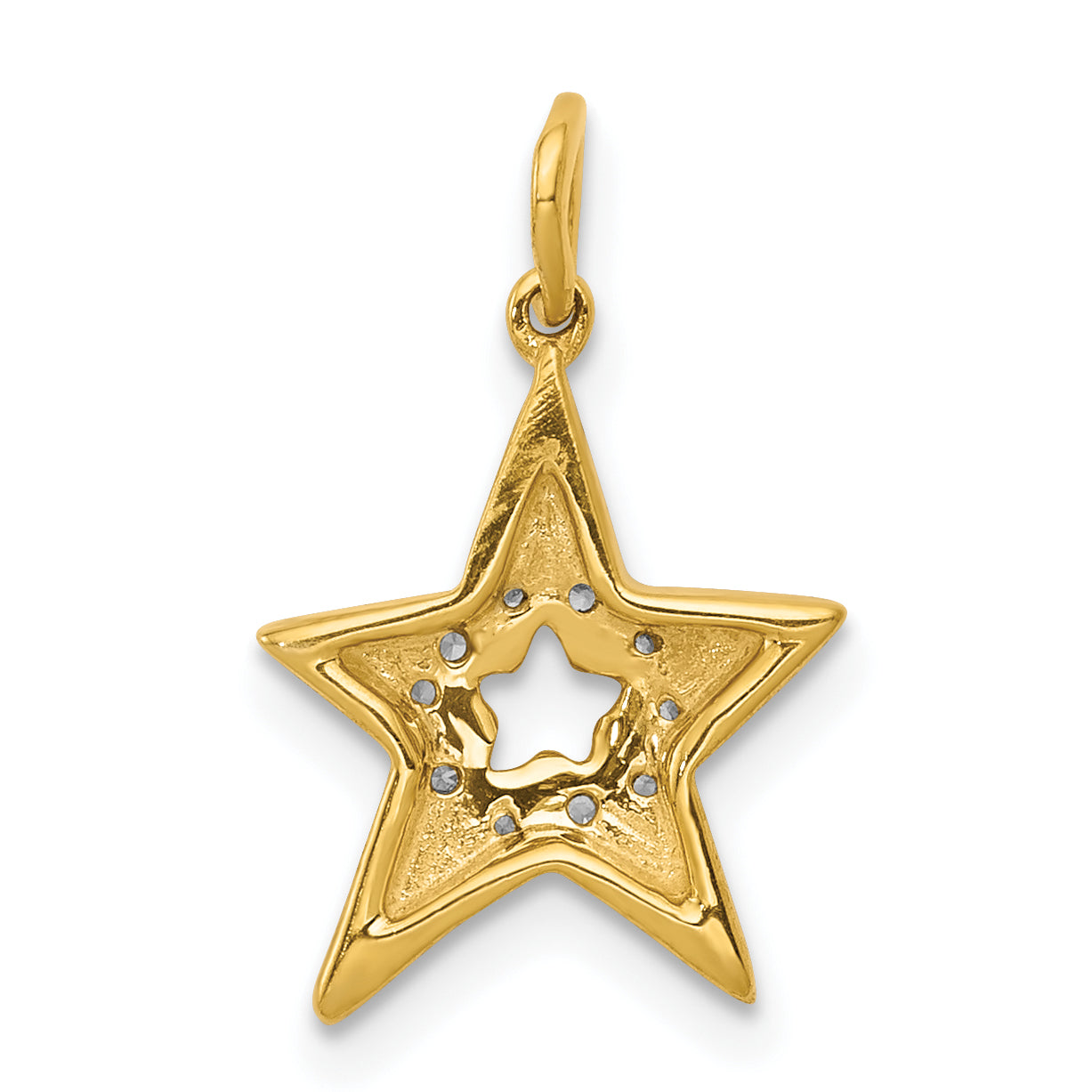 10k Diamond Star Charm