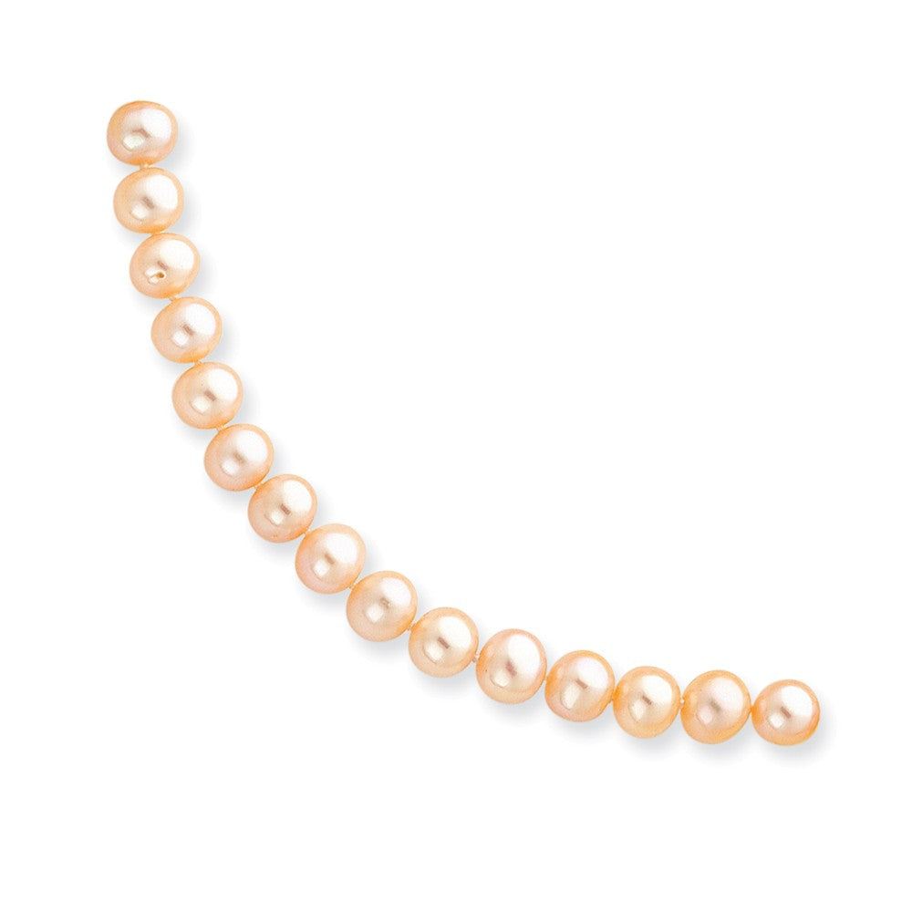 14K 7.5-8mm Pink FW Onion Cultured Pearl Necklace