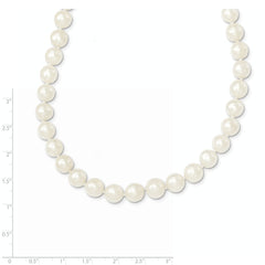 14K 7.5-9mm White Freshwater Cultured Pearl Graduated Necklace