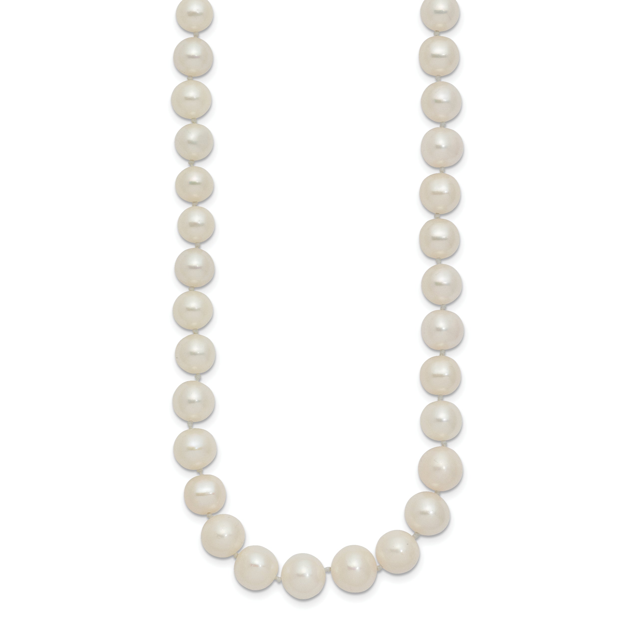 14k 7.5-9mm White Freshwater Cultured Pearl Graduated Necklace