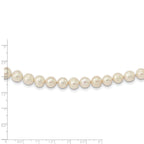 14k 7.5-9mm White Freshwater Cultured Pearl Graduated Necklace