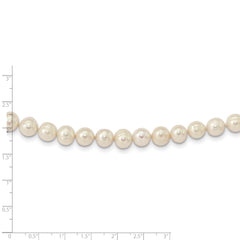 14k 7.5-9mm White Freshwater Cultured Pearl Graduated Necklace