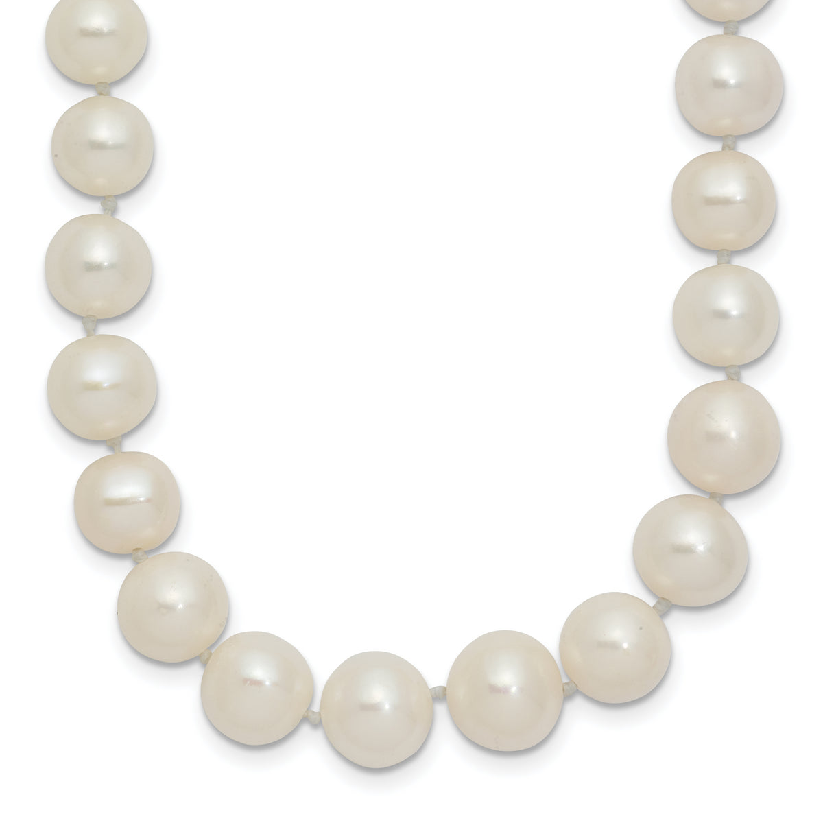 14k 7.5-9mm White Freshwater Cultured Pearl Graduated Necklace