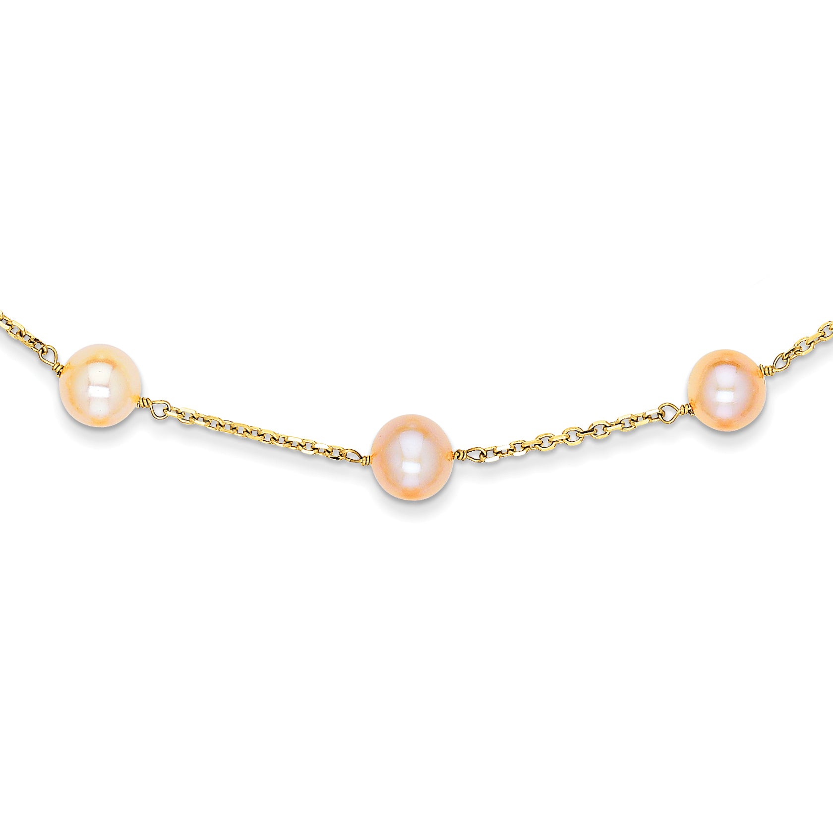 14K Cream Color FW Cultured Pearl Necklace Main image