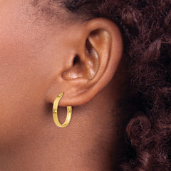 14K 3mm Small Hoop Earrings
