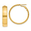 14k 6.75mm Large Omega Back Hoop Earrings