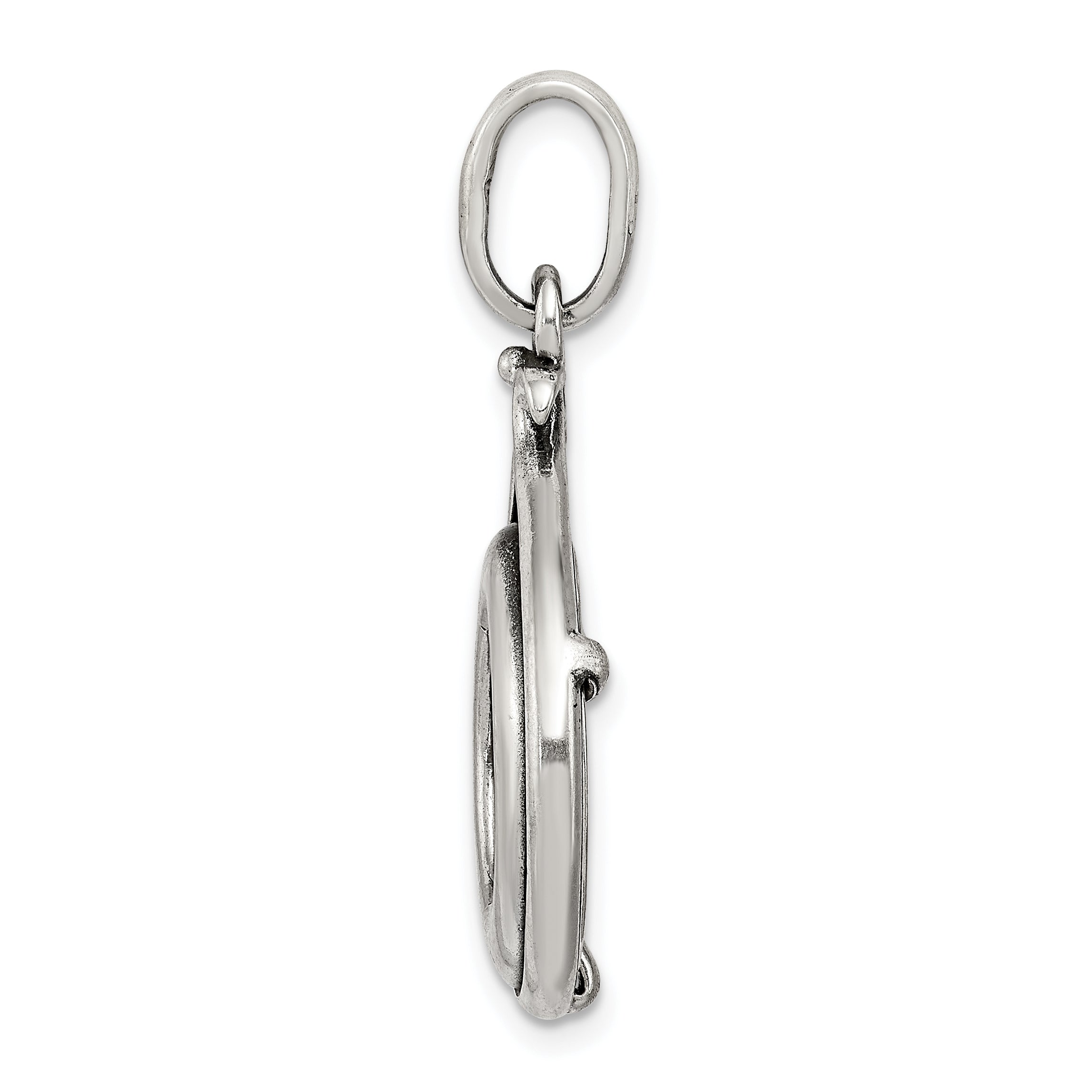 Sterling Silver & Bronze Coin Pendant with Antiqued Widow's Mite in Gift Pouch