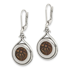 Ancient Coins Sterling Silver and Bronze Antiqued Widow's Mite Coin Leverback Dangle Earrings with a Certificate of Authenticity