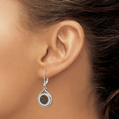 Sterling Silver Antiqued Widow's Mite Coin Dangle Earrings with COA Gift Ready