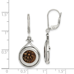 Sterling Silver Antiqued Widow's Mite Coin Dangle Earrings with COA Gift Ready