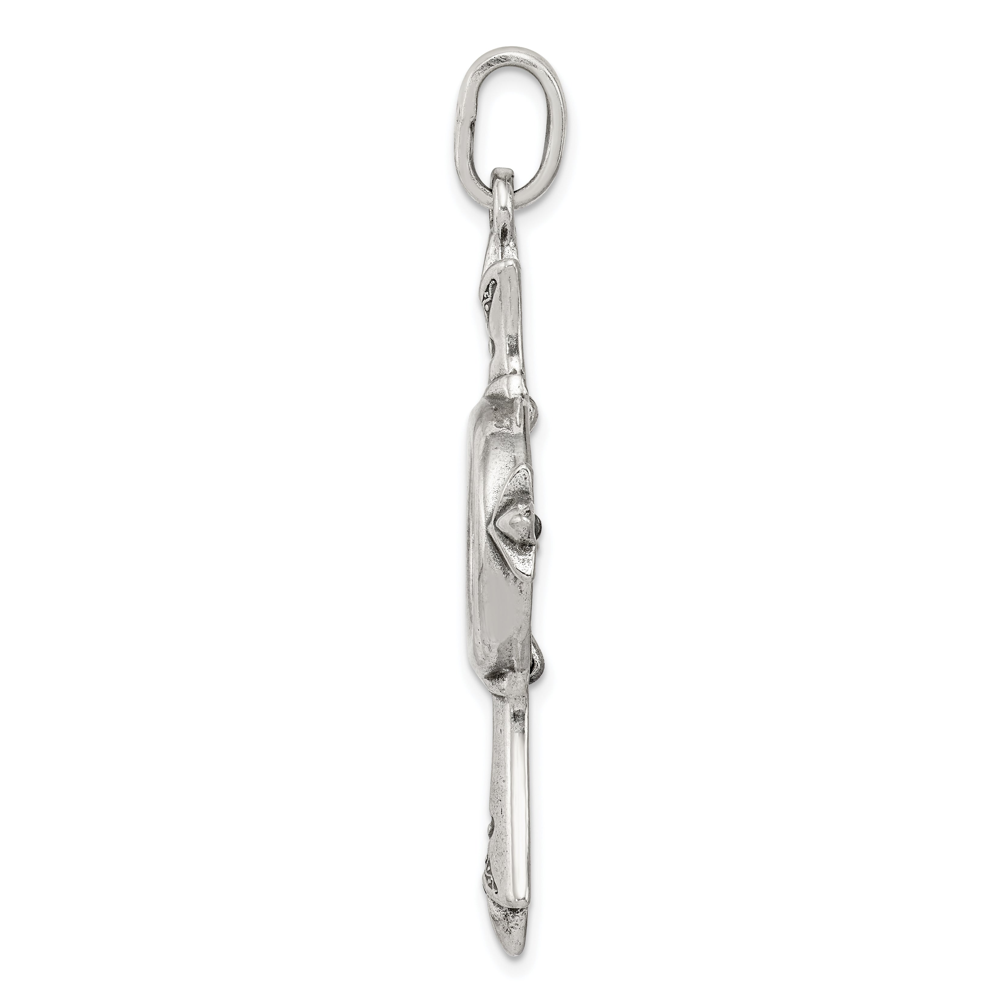 Sterling Silver 925 Cross Pendant with Antiqued Widows Mite Coin Gift Ready
