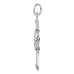 Sterling Silver 925 Cross Pendant with Antiqued Widows Mite Coin Gift Ready