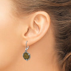 Sterling Silver and Bronze Widow's Mite Dangle Earrings with Authenticity Gift Ready