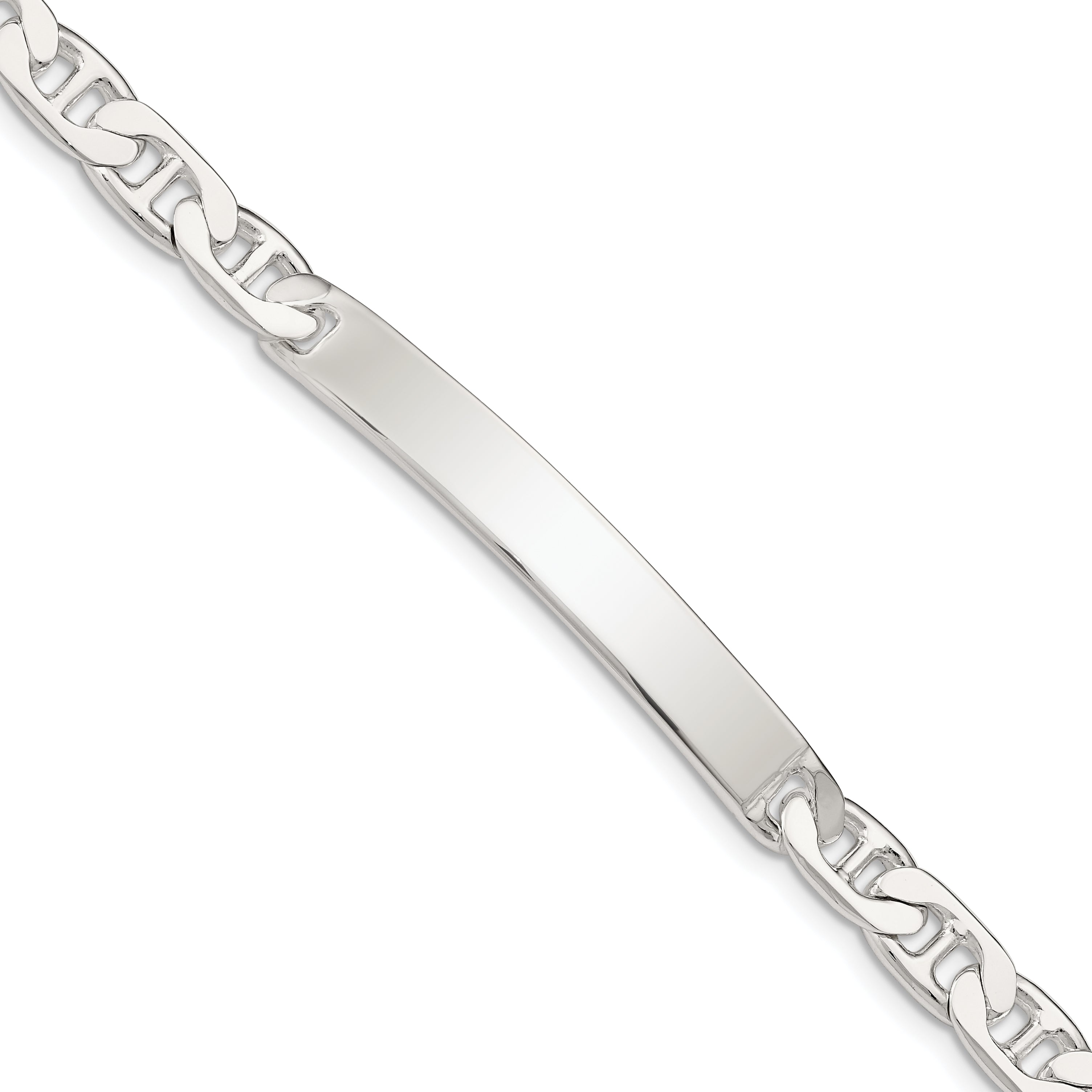 Sterling Silver Anchor ID Bracelet Main image