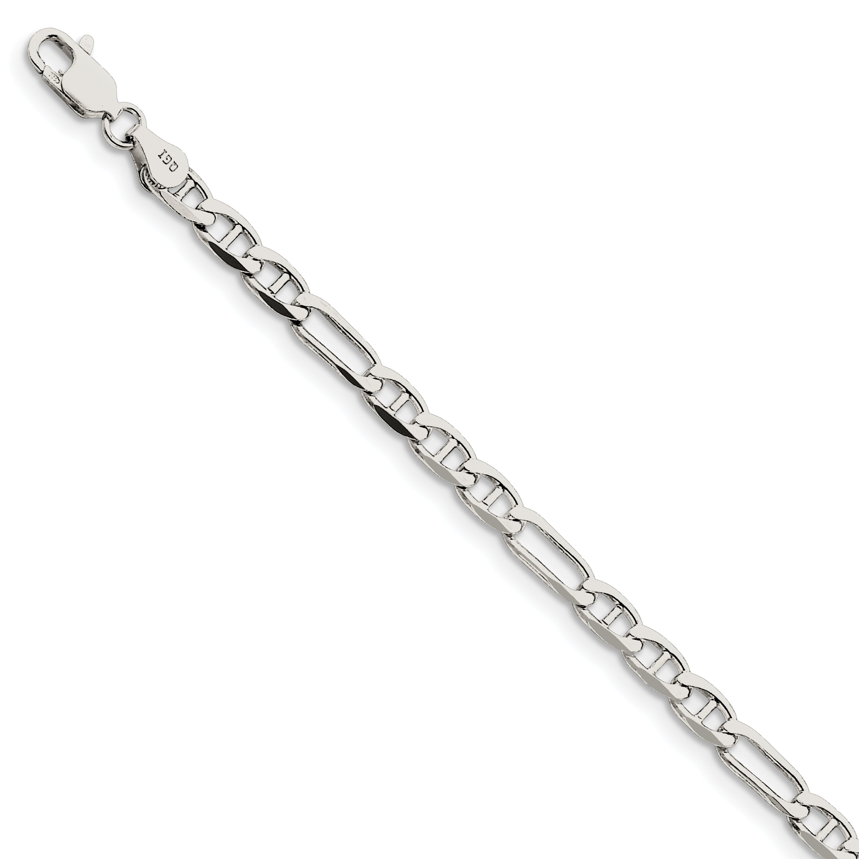 Sterling Silver 4.5mm Figaro Anchor Chain Main image