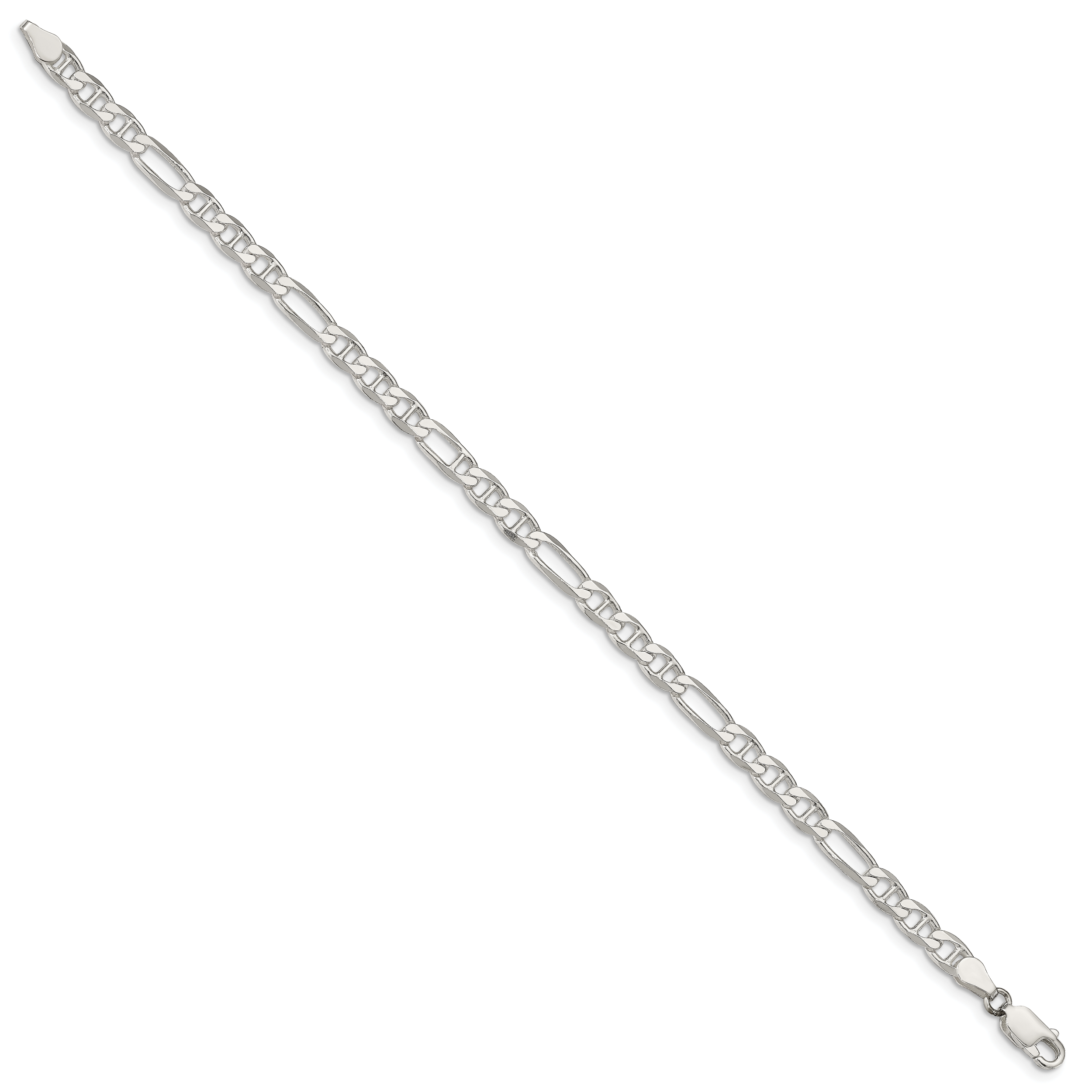 Sterling Silver 4.5mm Figaro Anchor Chain Secondary image