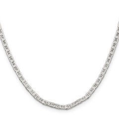 Sophia Jewelers Sterling Silver 925 Women's Flat Anchor Necklace with Polished Anti-Tarnish Finish