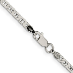 Sophia Jewelers Sterling Silver 925 Women's Flat Anchor Necklace with Polished Anti-Tarnish Finish