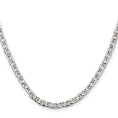 Sophia Jewelers 925 Sterling Silver Men's Flat Anchor Chain Necklace 16 Polished