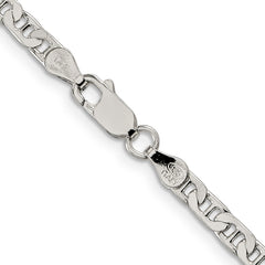 Sophia Jewelers 925 Sterling Silver Men's Flat Anchor Chain Necklace 16 Polished