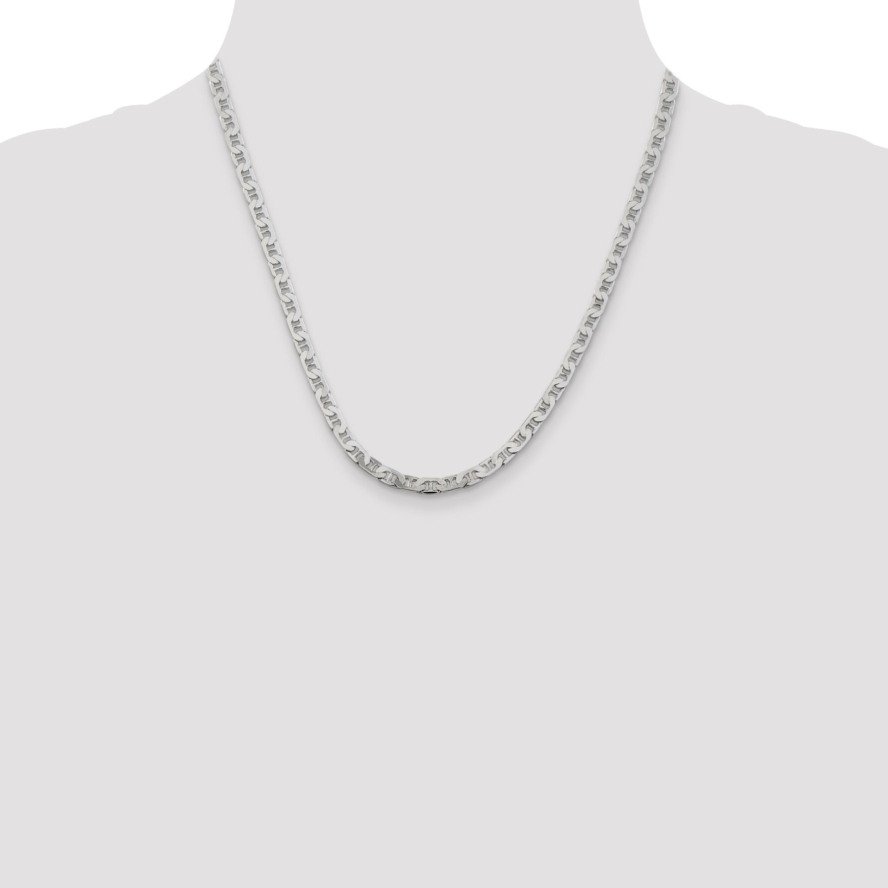Sterling Silver 4.5mm Flat Anchor Chain