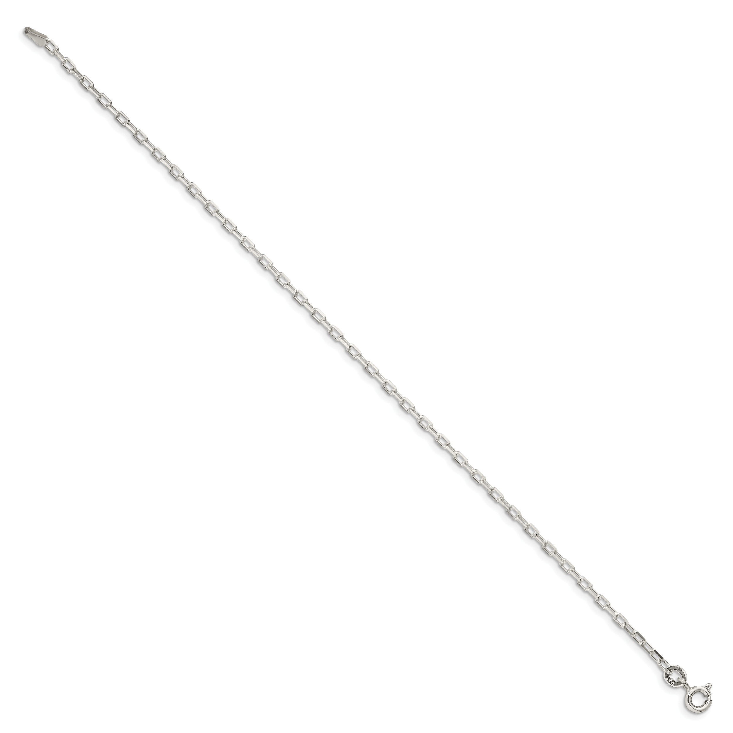 Diamond-Cut Long Link Cable Chain Bracelet in Sterling Silver Secondary image