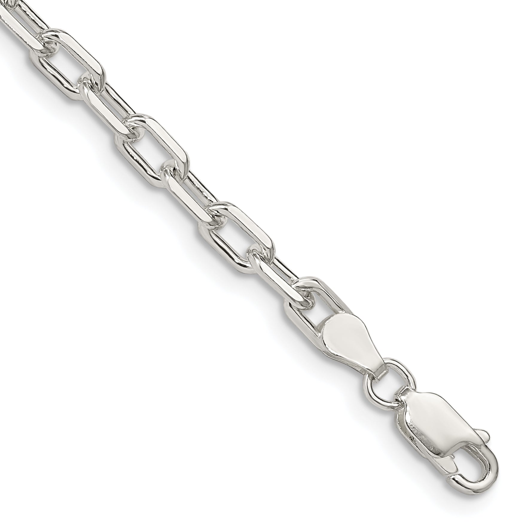 Sterling Silver 4.3mm Diamond-cut Long Link Cable Chain Main image